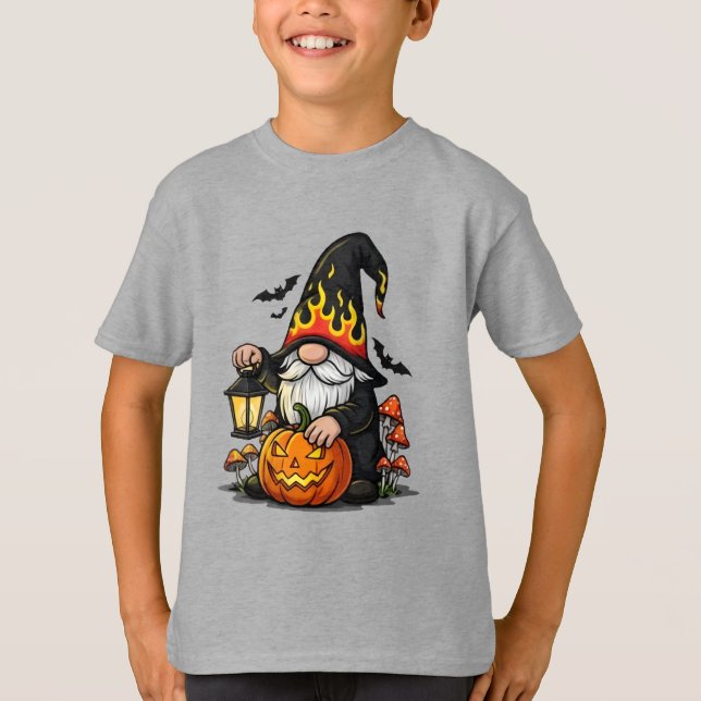 Camiseta infantil Gnome de Halloween (Anverso)