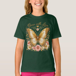 Camiseta infantil Grow with Love Gold Butterfly Fl