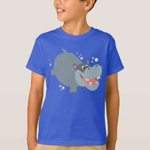 Camiseta Infantil Hippo Personalizado Bañera Cuta