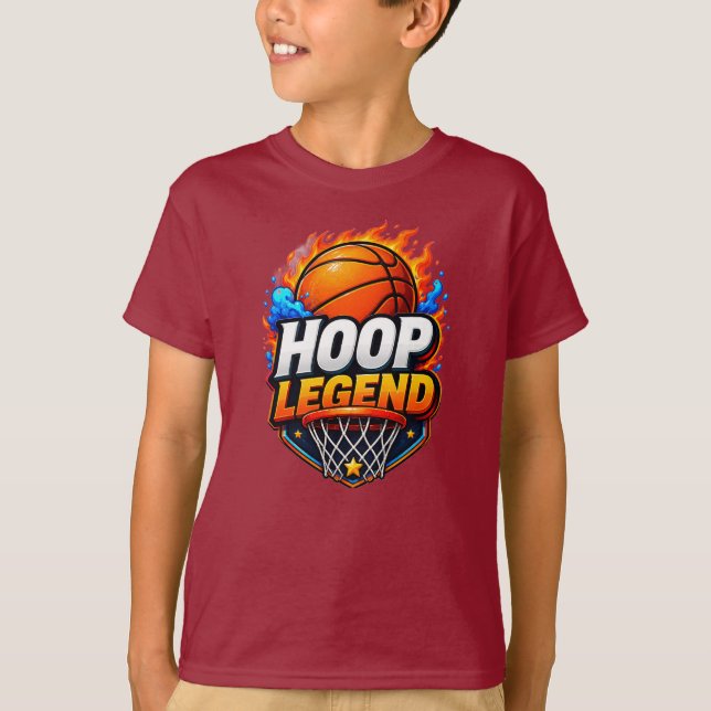 Camiseta infantil Hoop Legend (Anverso)