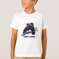 Camiseta infantil Huginn y Muninn, Tee de Ravens d