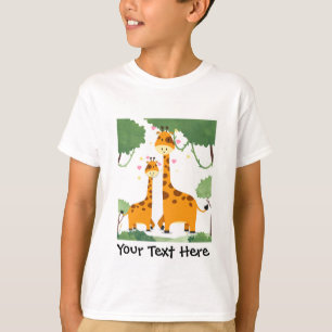 Camiseta infantil imagen de jirafa