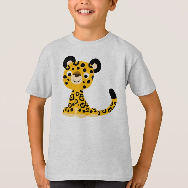 Camiseta infantil Jaguar, Personalizado amable (Anverso)