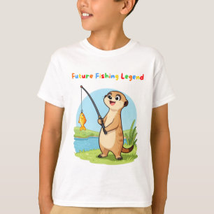 Camiseta infantil Leyenda de la pesca del futuro –