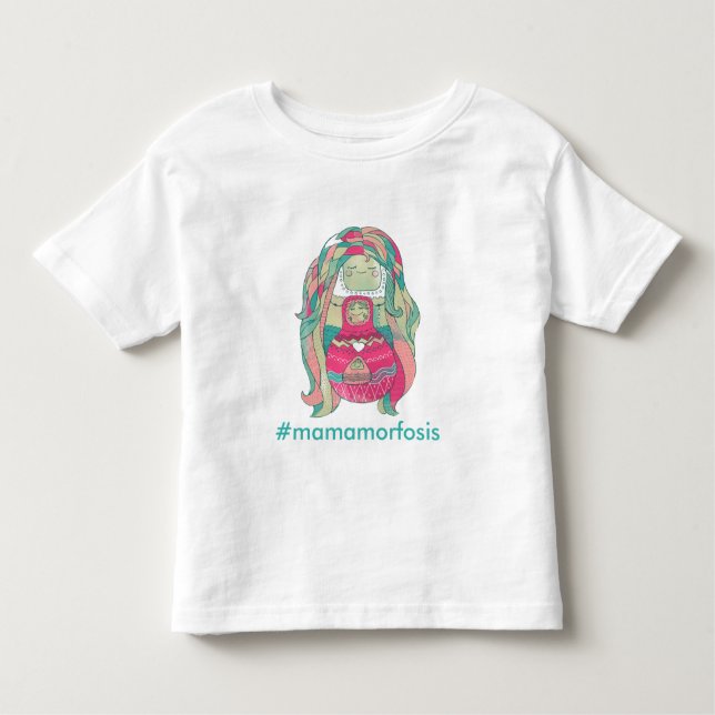 Camiseta infantil "#Mamamorfosis" Personalizable (Anverso)