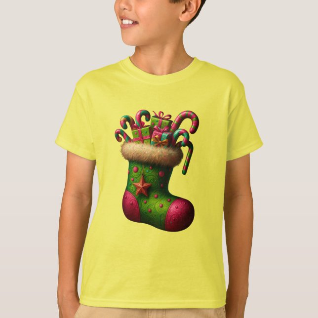 Camiseta Infantil Meia Natalina dos Sonhos (Anverso)