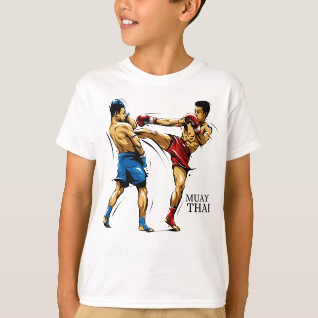 Camiseta Infantil Muay Thai / Boxe Tailandês (Anverso)