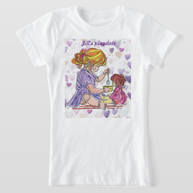 Camiseta infantil niña y muñeca (Distribución)