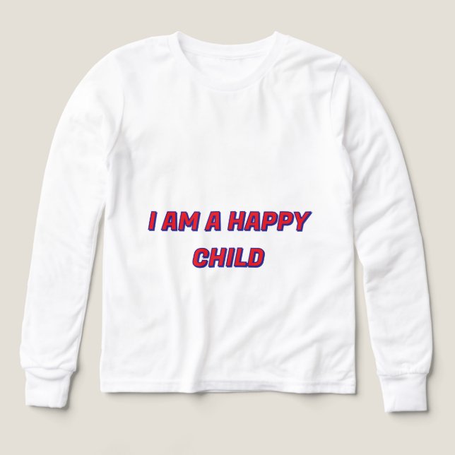 Camiseta Infantil Niño Feliz Sonriente (Diseño frontal)