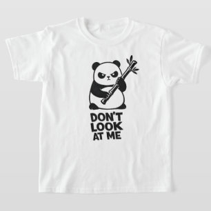 Camiseta infantil "NO ME MIRES" de Funny Panda