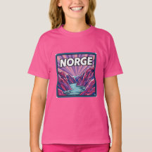 Camiseta infantil Norge Noruega Geirangerfjords Fi