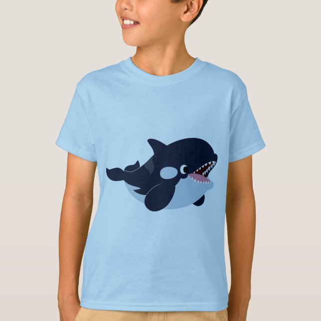 Camiseta infantil Orca, Personalizado lindo (Anverso)