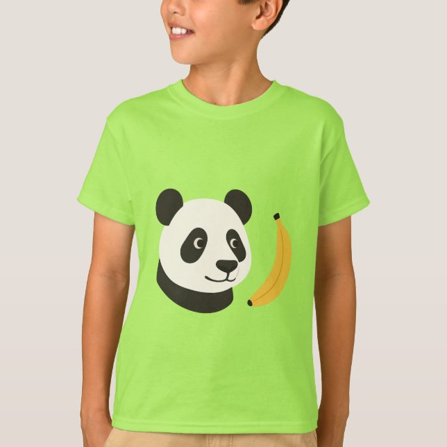 Camiseta infantil Panda Banana (Anverso)