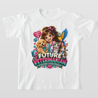 Camiseta infantil para amantes de animales Futuro