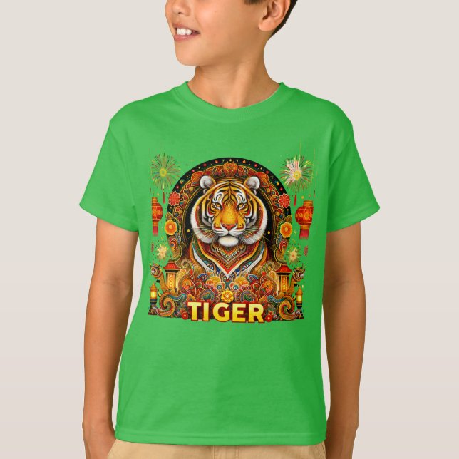 Camiseta infantil para el año del tigre (Anverso)
