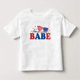 Camiseta infantil patriótica All American Babe