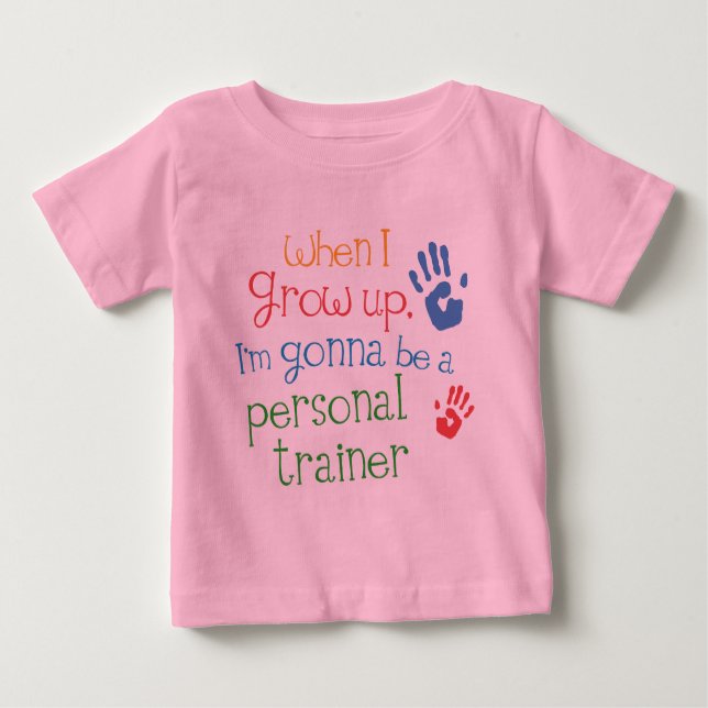Camiseta infantil personal del bebé del instructor (Anverso)