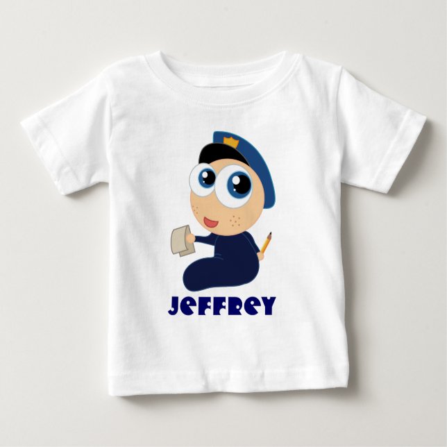 Camiseta infantil personalizada del oficial de (Anverso)