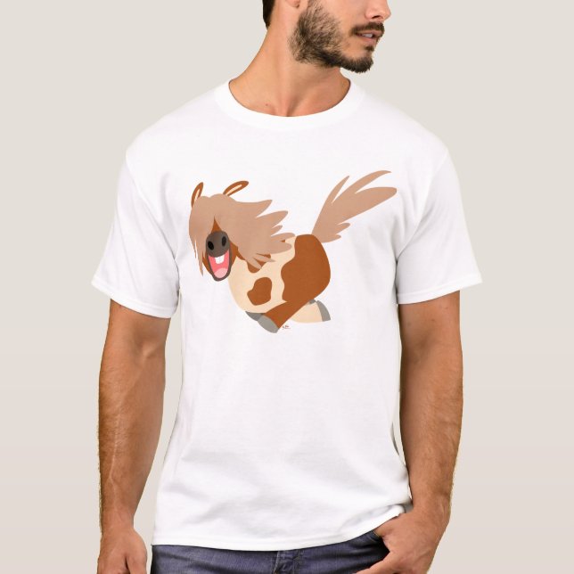 Camiseta infantil Personalizado feliz Pinto Pony (Anverso)