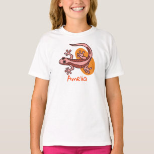 Camiseta infantil Pink Gecko – Camiseta de lagarto