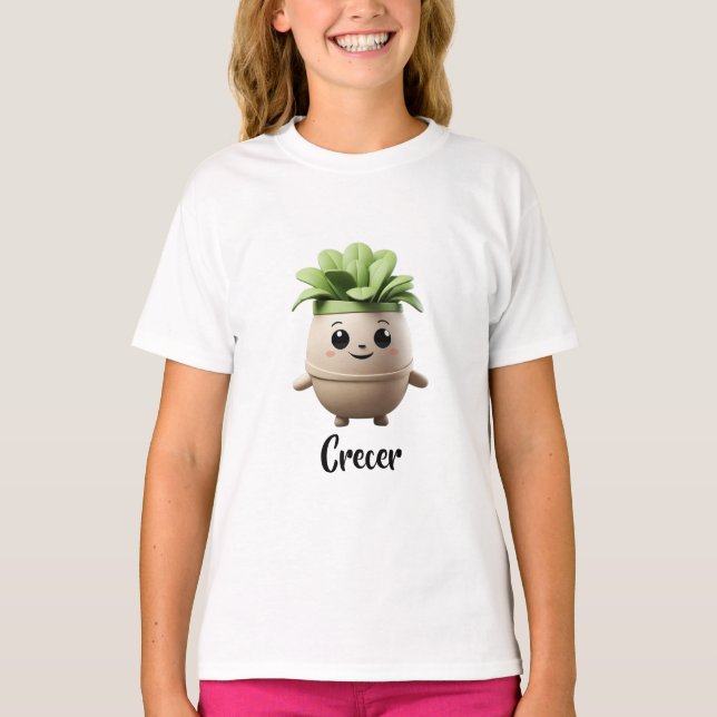 Camiseta Infantil Pipo Crecer – Diseño Tierno (Anverso)