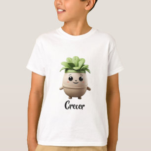Camiseta Infantil Pipo Crecer – Ilustración Positi