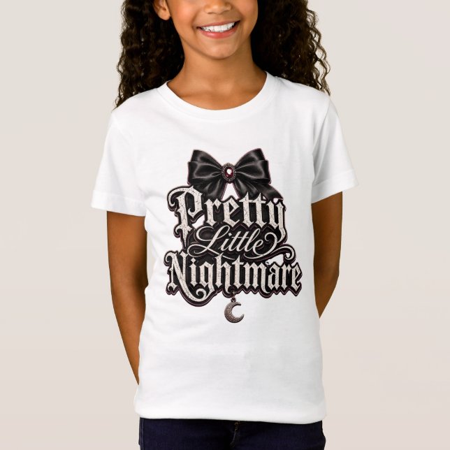 Camiseta infantil Pretty Little Nightmare (Anverso)