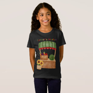 Camiseta infantil puesto de verduras lindas del me