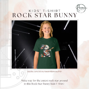 Camiseta infantil Rock Star Bunny