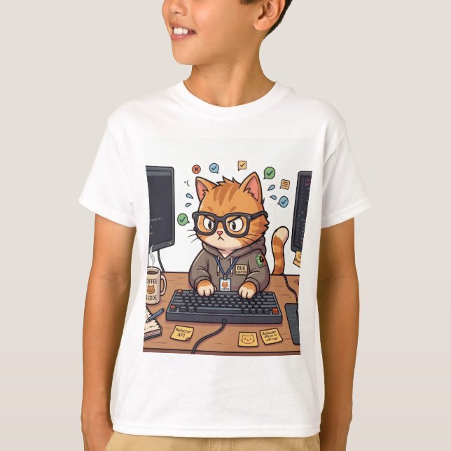 Camiseta infantil Royal Cat (Anverso)