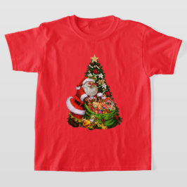 Camiseta infantil Santa Holiday para navidades