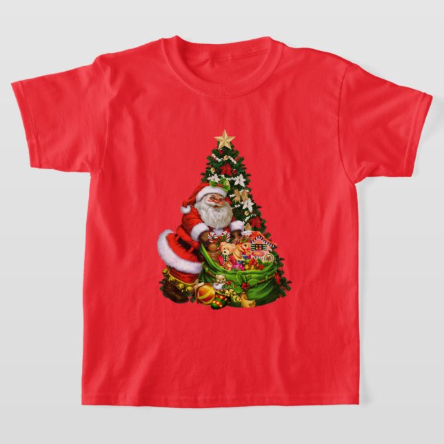 Camiseta infantil Santa Holiday para navidades (Distribución)