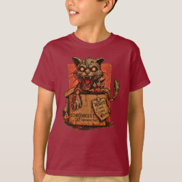 Camiseta Infantil Schrodinger's Zombie Cat - Front