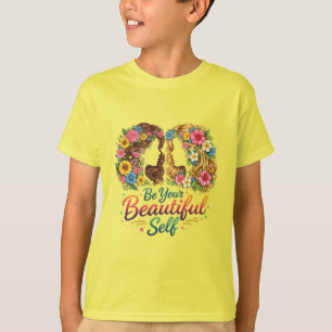 Camiseta infantil “Sé tu hermoso yo” para niñas