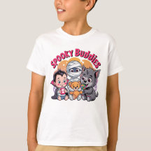 Camiseta infantil Spooky Buddies Halloween"