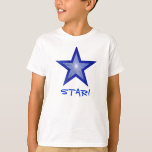 Camiseta infantil 'STAR!' de la estrella azul oscu