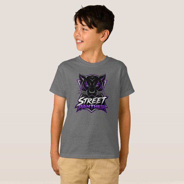 Camiseta infantil Street Panther (Anverso completo)
