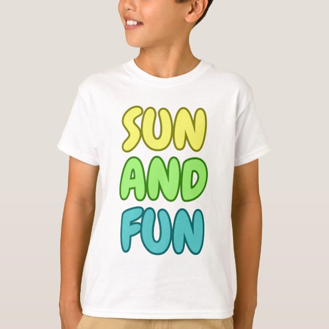 Camiseta infantil Sun And Fun (Anverso)