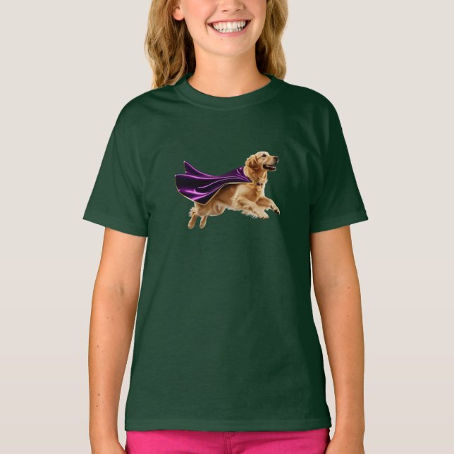 Camiseta infantil superhéroe de Labrador Retriever (Anverso)