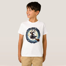 Camiseta Infantil(T-shirt) Viagem da Bruxa Natalina