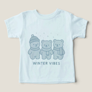 Camiseta infantil Teddy Team Winter Vibes