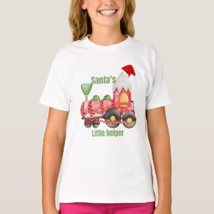 Camiseta infantil Tren de Navidad de Papá Noel – H