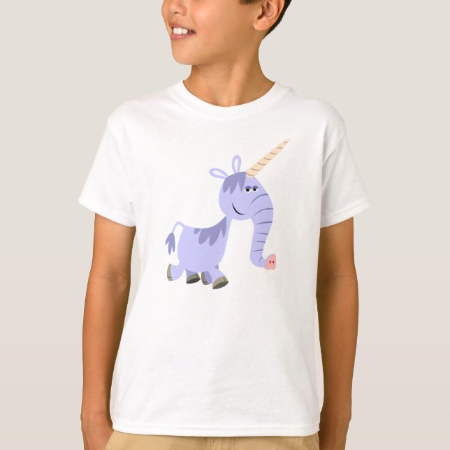 Camiseta infantil unicornio, Personalizado inusual (Anverso)
