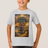 Camiseta infantil versículo bíblico Juan 3:16