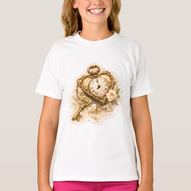 Camiseta infantil Vintage Golden Time (Anverso)