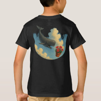 Camiseta Infantil Whale & Bowl Of Petunias - Back