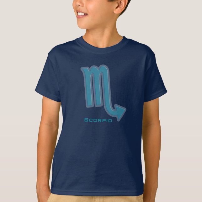Camiseta infantil zodiac con signo gráfico de agua (Anverso)