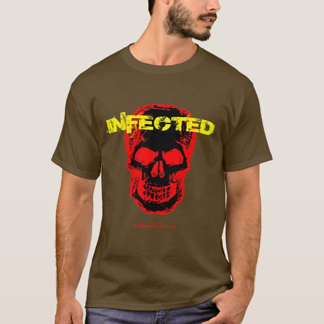 Camiseta infectada del zombi (Anverso)