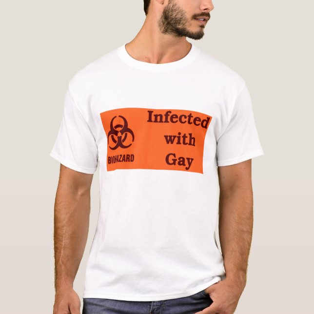 Camiseta Infectado con el gay (Anverso)