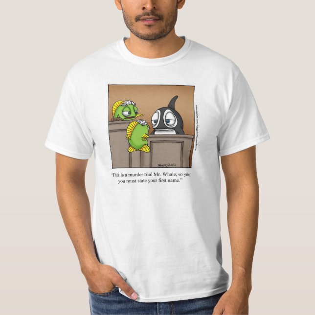 Camiseta "inferior" de niebla divertida del dibujo (Anverso)